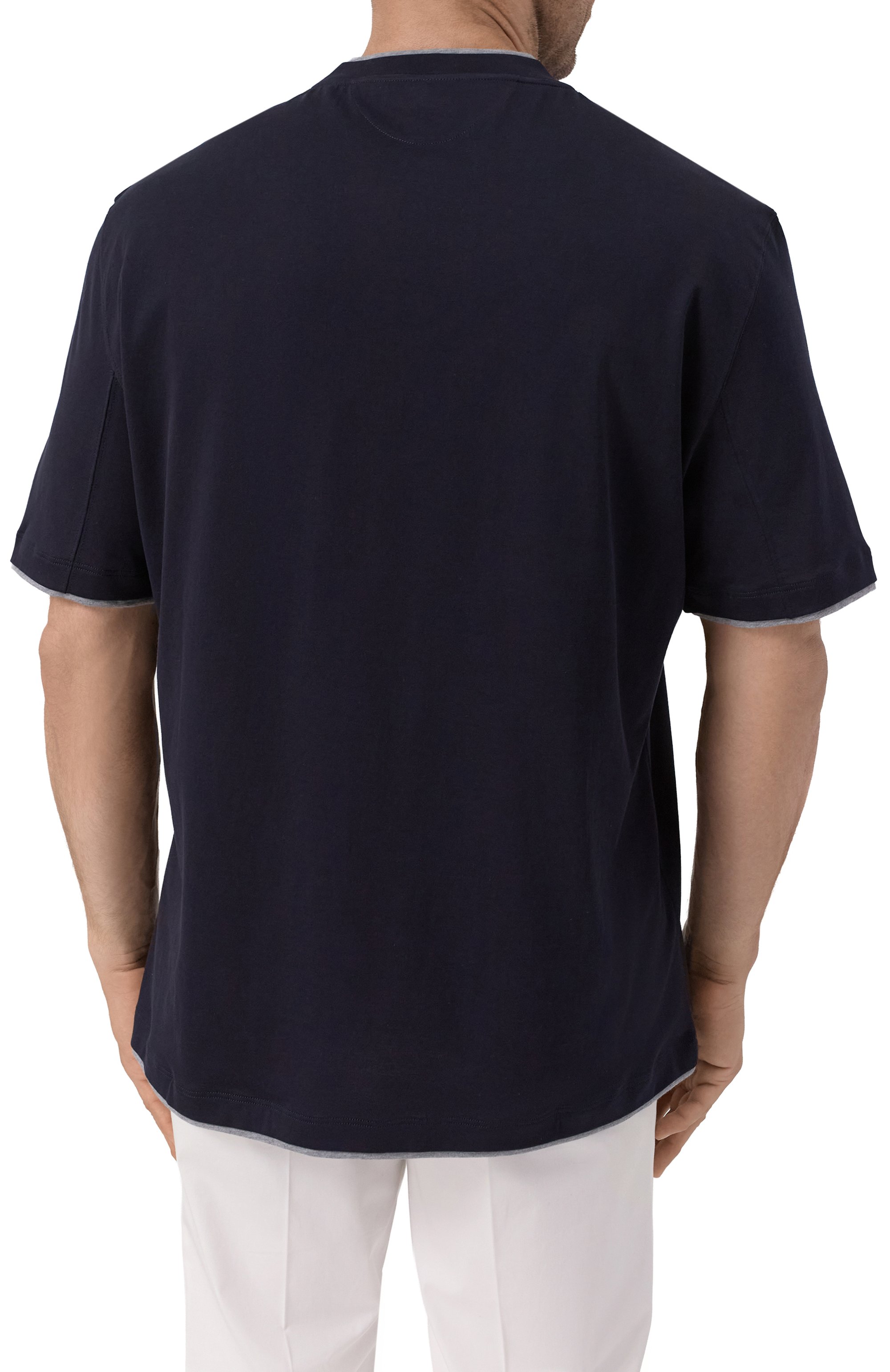 Хлопковая футболка BRUNELLO CUCINELLI, арт. M0B137427W, фото 4