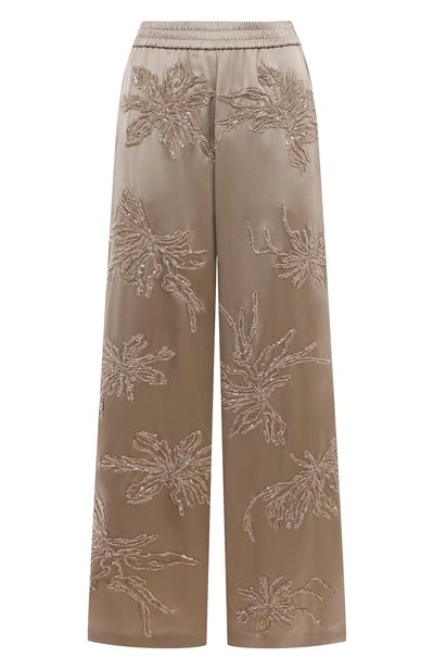 Женские шелковые брюки BRUNELLO CUCINELLI, арт. M0C59SY799