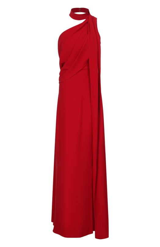 Шелковое платье Elie Saab D0953NF25/SI001 Красный D0953NF25/SI001