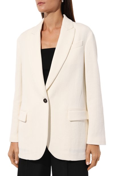 Жакет из хлопка и льна BRUNELLO CUCINELLI, арт. MH5712083, фото 3