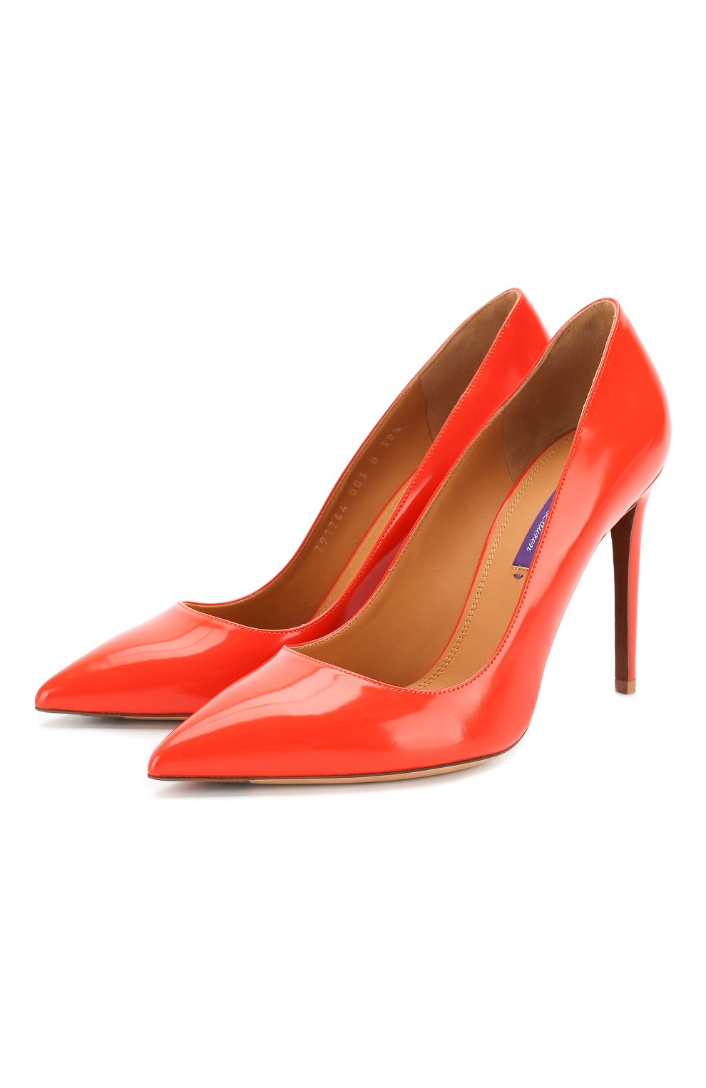 Кожаные туфли celia RALPH LAUREN оранжевого цвета по цене 79950 руб., арт. 800791764, фото 1 Кожаные туфли celia RALPH LAUREN, арт. 800791764, фото 1
