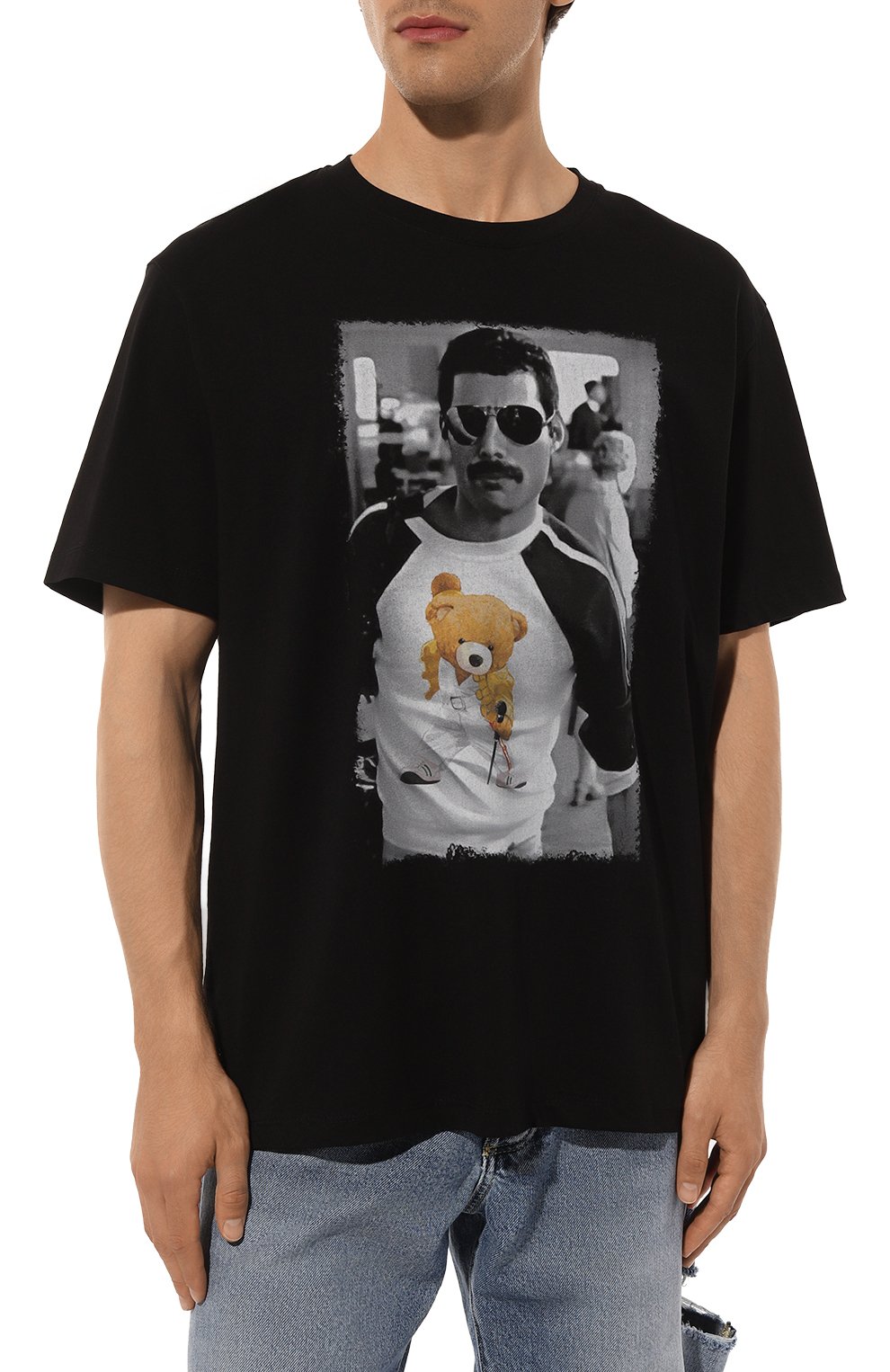Хлопковый футболка BISIBIGLIO, арт. QUEEN WITH TEDDY, фото 3
