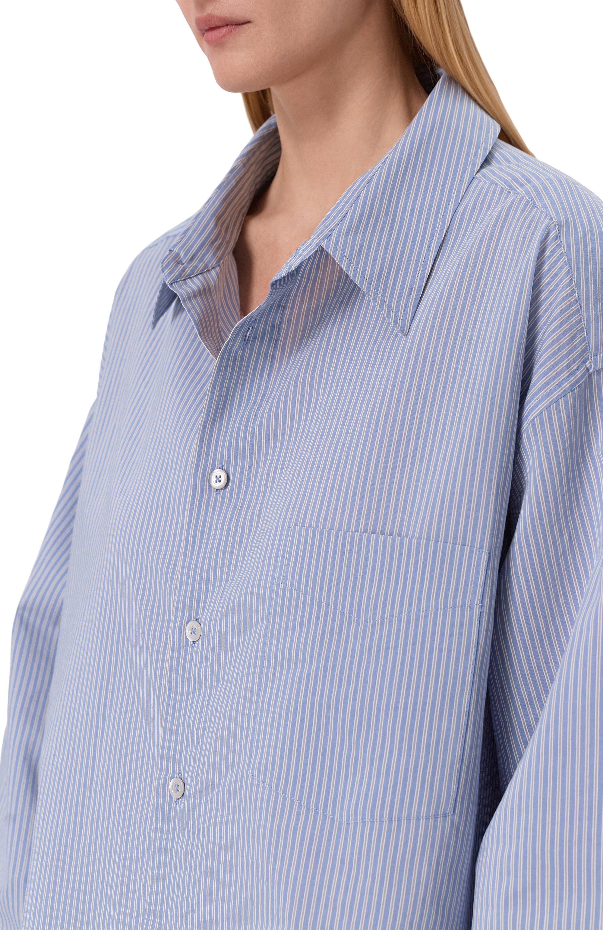 Рубашка из хлопка и шелка MAISON MARGIELA, арт. S51DT0025/M35751, фото 5