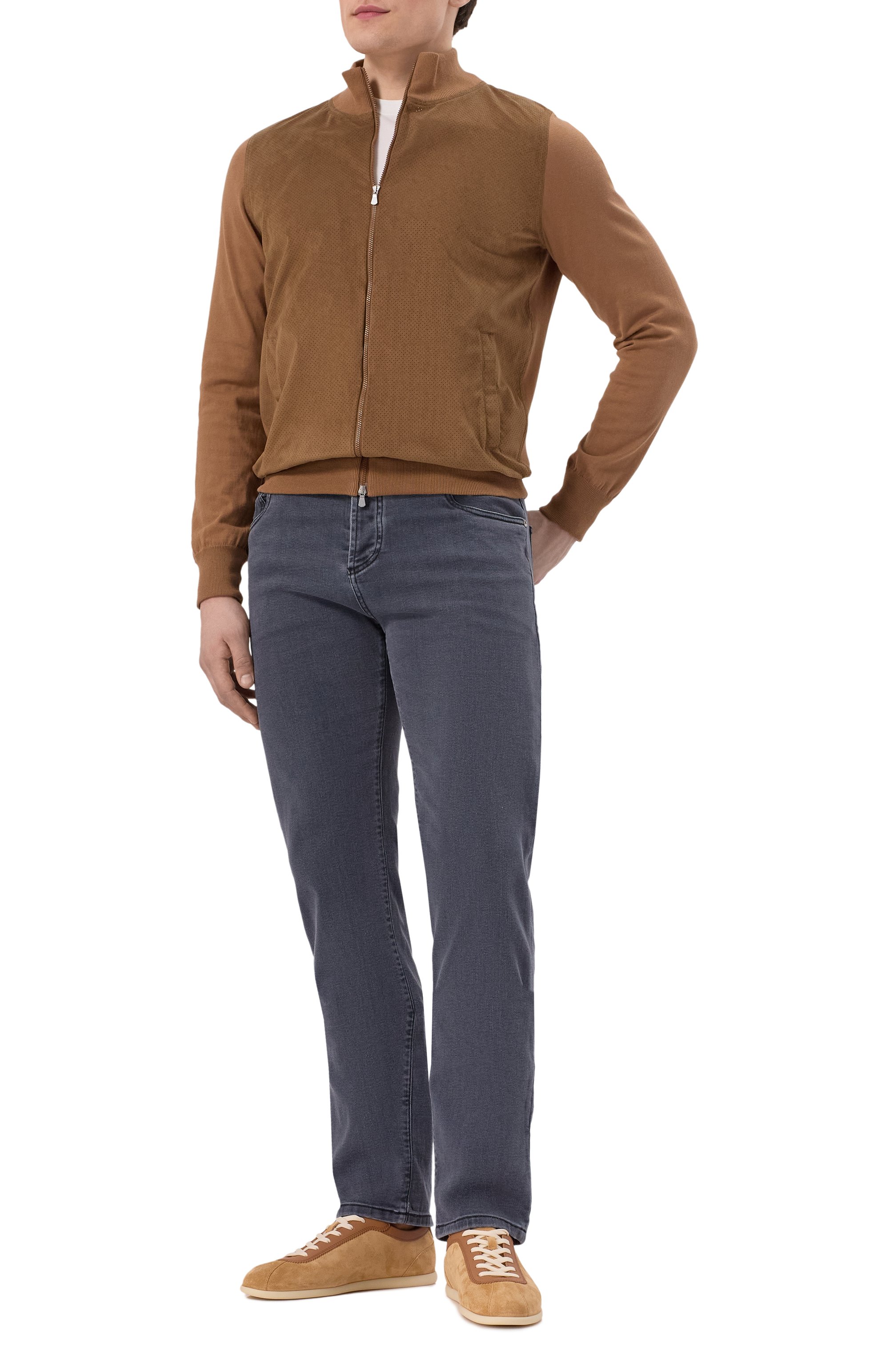 Замшевые кеды BRUNELLO CUCINELLI, арт. MZUSIGD331, фото 2