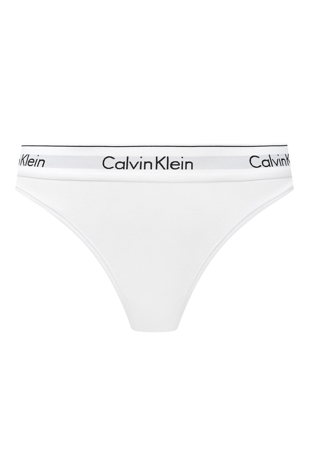 Женские трусы-слипы CALVIN KLEIN белого цвета, арт. F3787E | Фото 1 (Материал внешний: Синтетический материал, Хлопок; Материал сплава: Проставлено; Нос: Не проставлено)