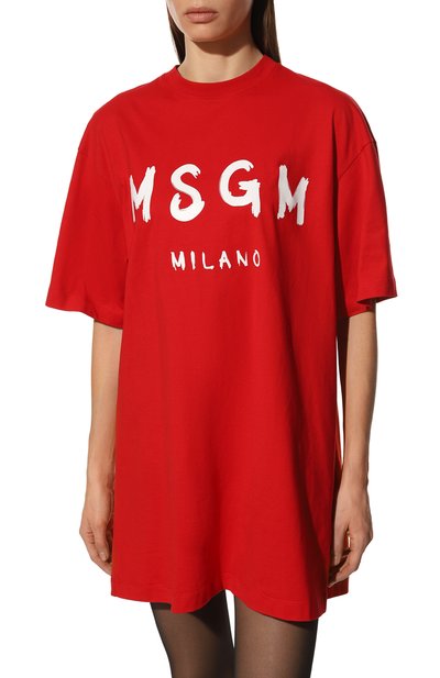 Хлопковое платье MSGM, арт. 2000MDA510 200002, фото 3