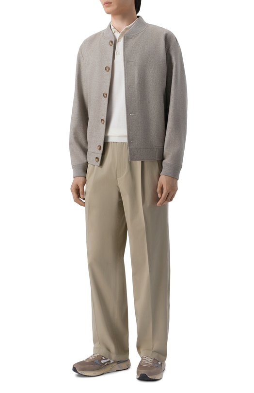 Комбинированные кроссовки Mick 0.1 Premiata MICK0.1/VAR 8118 Бежевый  MICK0.1/VAR 8118 Фото 2