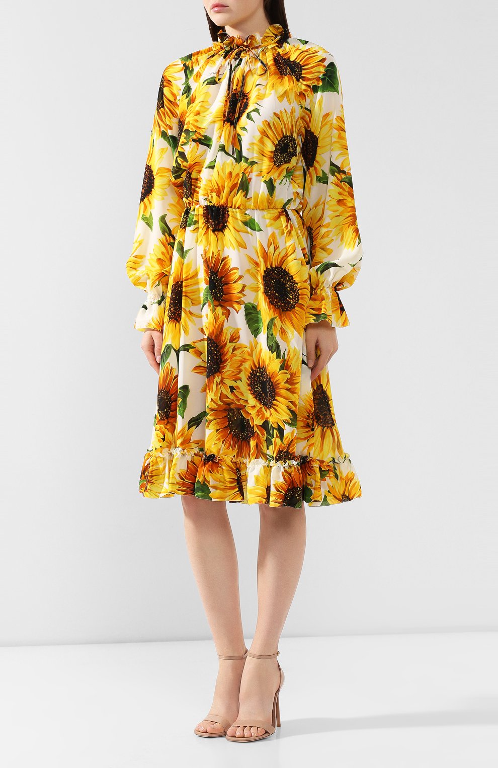 Шелковое платье DOLCE & GABBANA, арт. F6E6KT/HS15K, фото 3