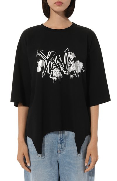 Хлопковая футболка YANA DRESS, арт. 1-17-034-900ШП, фото 3