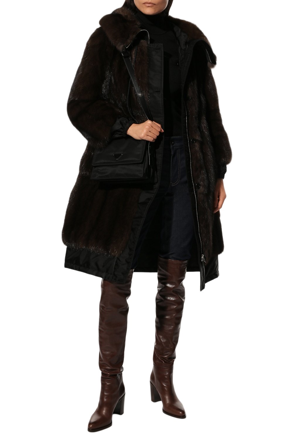 Шуба из меха соболя PRADA, арт. 166368-1Y46-F0192-211, фото 2