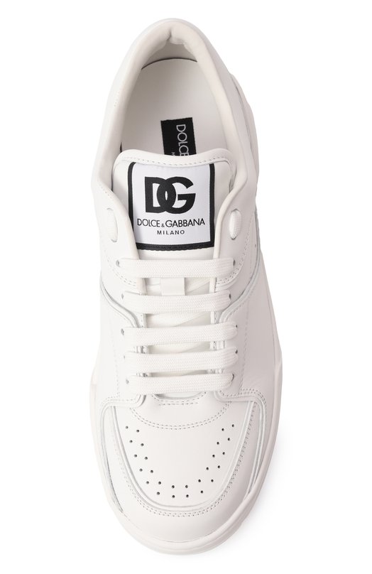 Кожаные кеды New Roma Dolce & Gabbana CS2036/A1065 Белый  CS2036/A1065 Фото 6