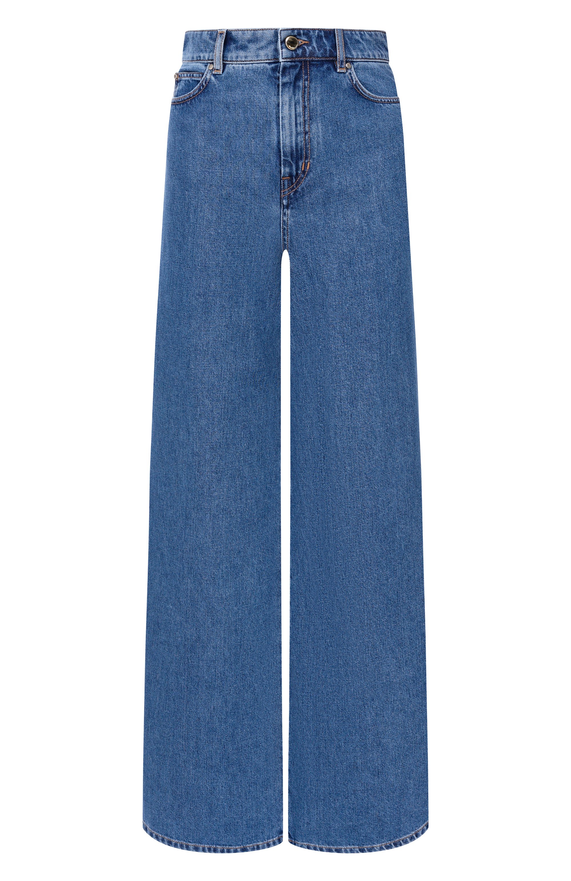 Джинсы MAX MARA STUDIO синего цвета по цене 28950 руб., арт. MSTSAR0NG, фото 1 Джинсы MAX MARA STUDIO, арт. MSTSAR0NG, фото 1