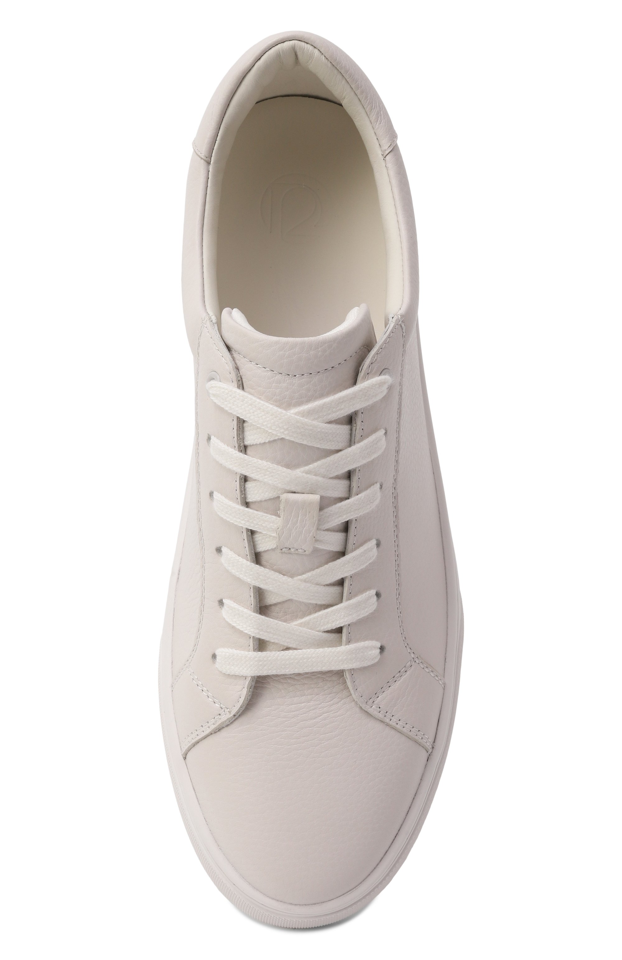 Кожаные кеды 12 STOREEZ светло-серого цвета по цене 19000 руб., арт. 129154, фото 6 Кожаные кеды 12 STOREEZ, арт. 129154, фото 6