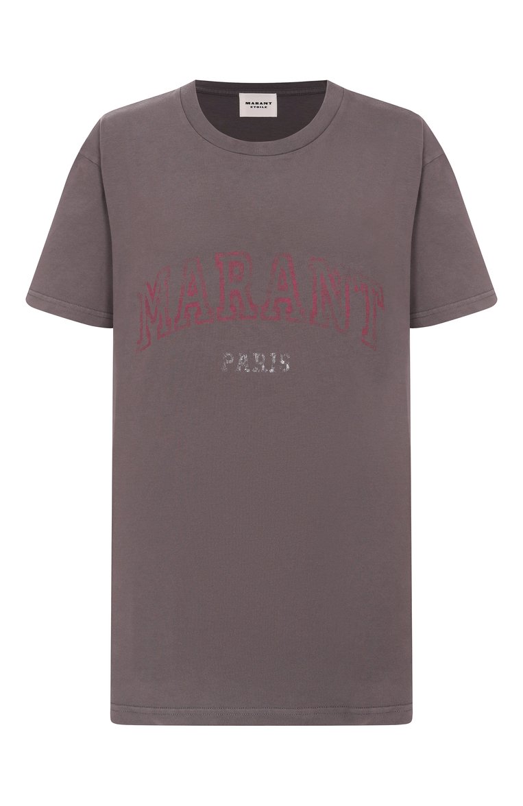 Хлопковая футболка ISABEL MARANT ETOILE, арт. 23PTS0069FA-A1N97E, фото 1