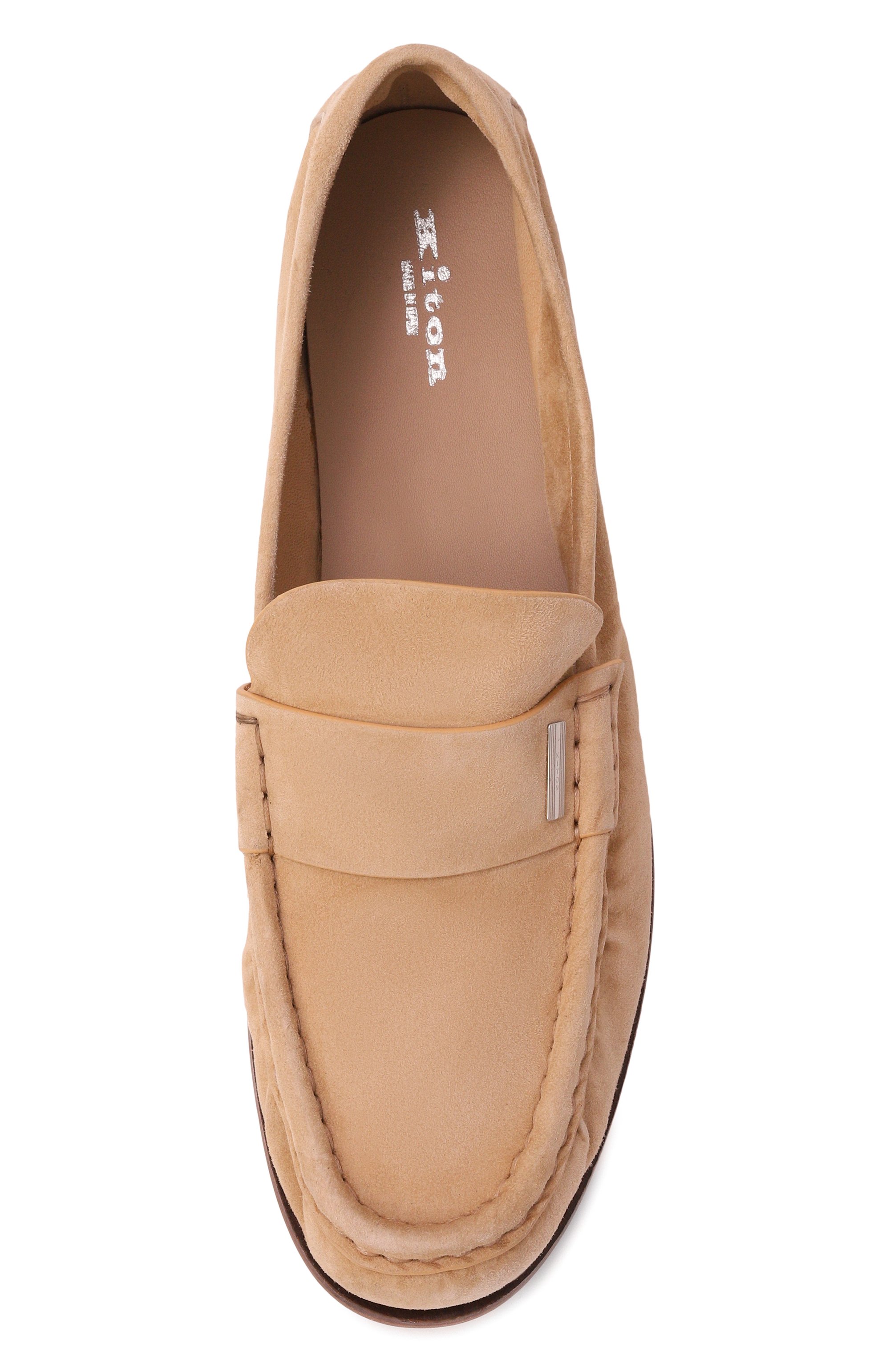 Замшевые лоферы KITON, арт. D61806N01008, фото 6