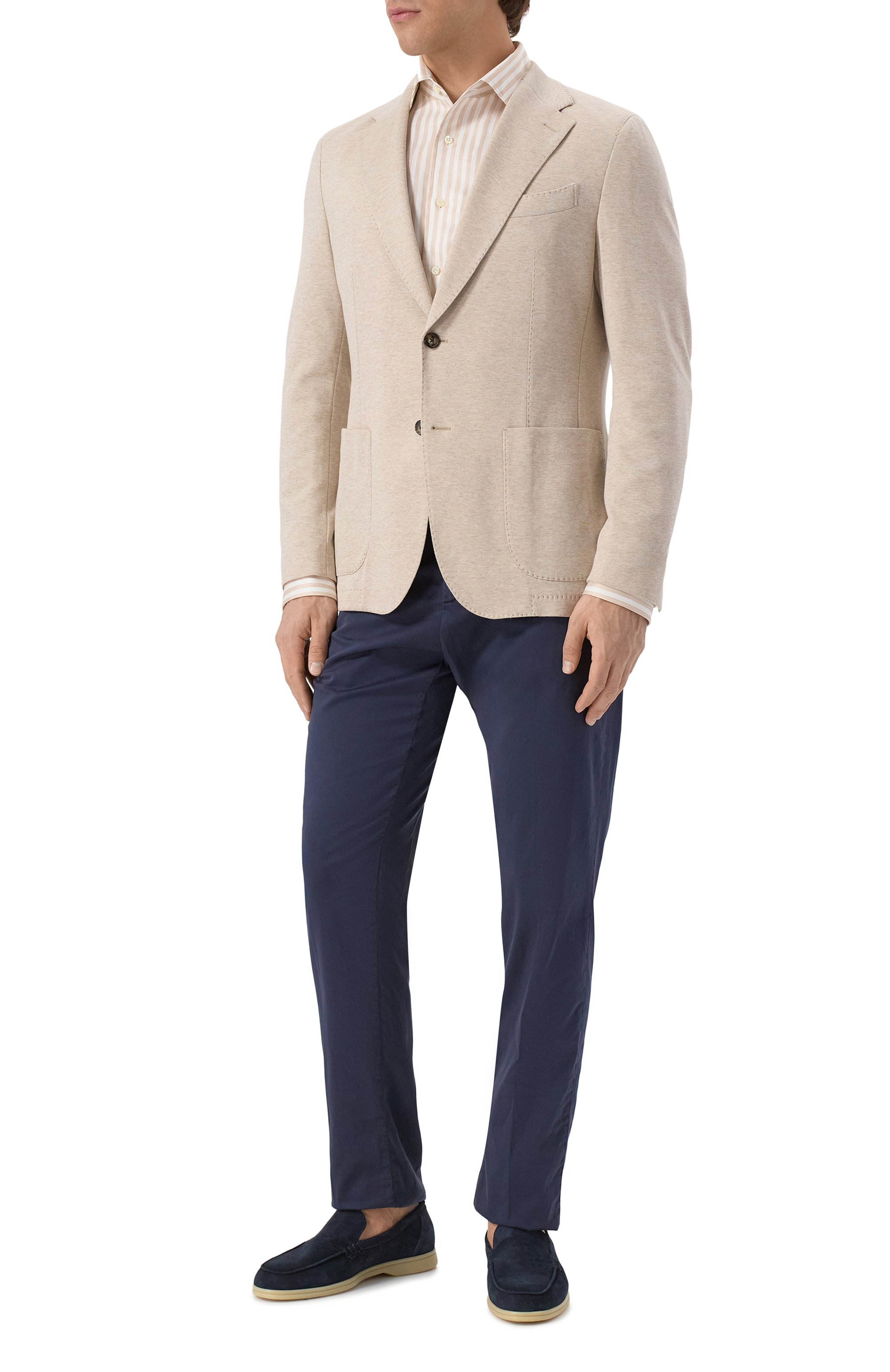 Рубашка из хлопка и льна  ALESSANDRO GHERARDI, арт. D0UBLE/7438, фото 2