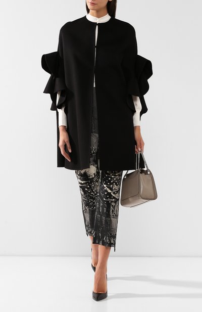 Пончо из смеси шерсти и кашемира VALENTINO, арт. SB3CG1A015E, фото 2