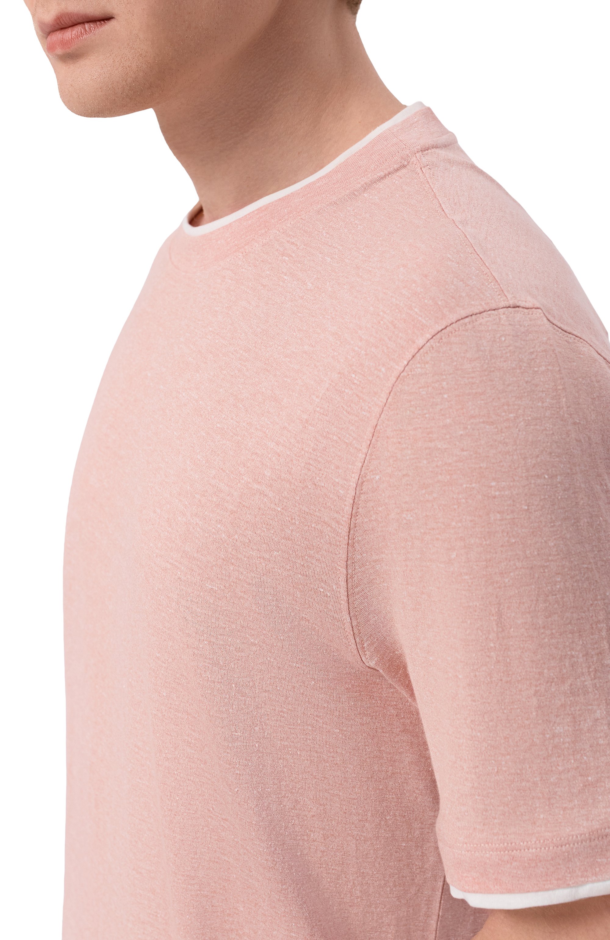 Футболка изо льна и хлопка BRUNELLO CUCINELLI, арт. MW8357427, фото 5