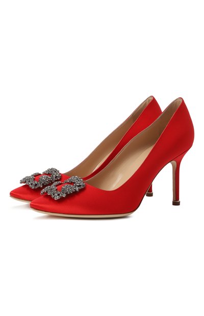 Текстильные туфли hangisi 90 MANOLO BLAHNIK, арт. 9XX-0663/SAT, фото 1