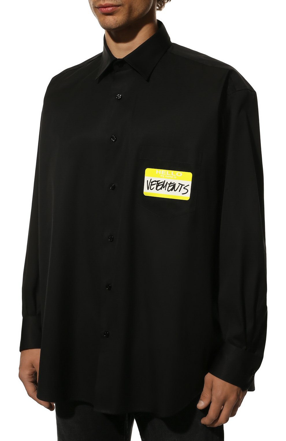Хлопковая рубашка VETEMENTS, арт. UA53SH500B 1001/M, фото 3