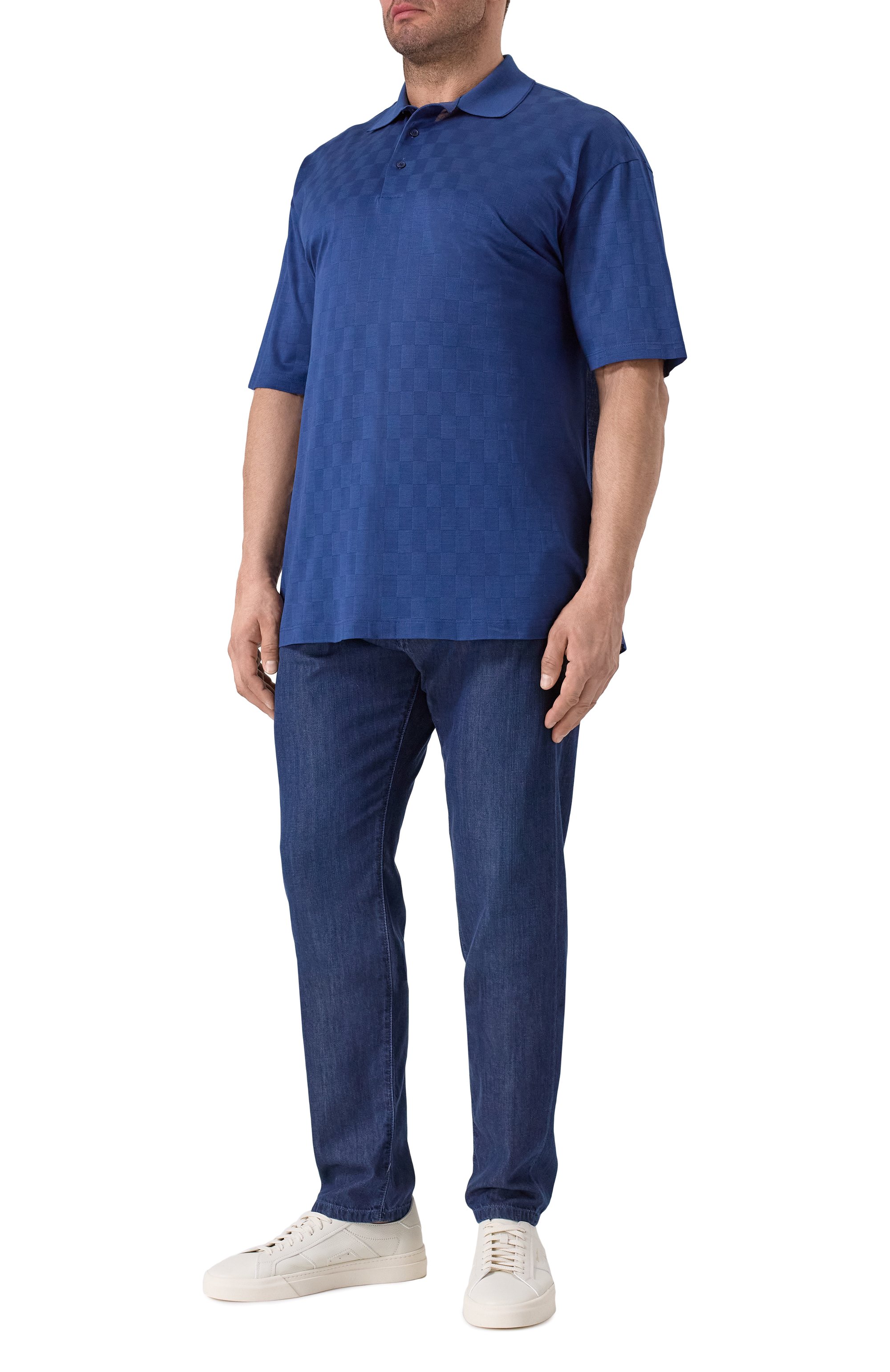 Хлопковое поло PAUL&SHARK синего цвета по цене 39750 руб., арт. 25411278/5XL, фото 2 Хлопковое поло PAUL&SHARK, арт. 25411278/5XL, фото 2