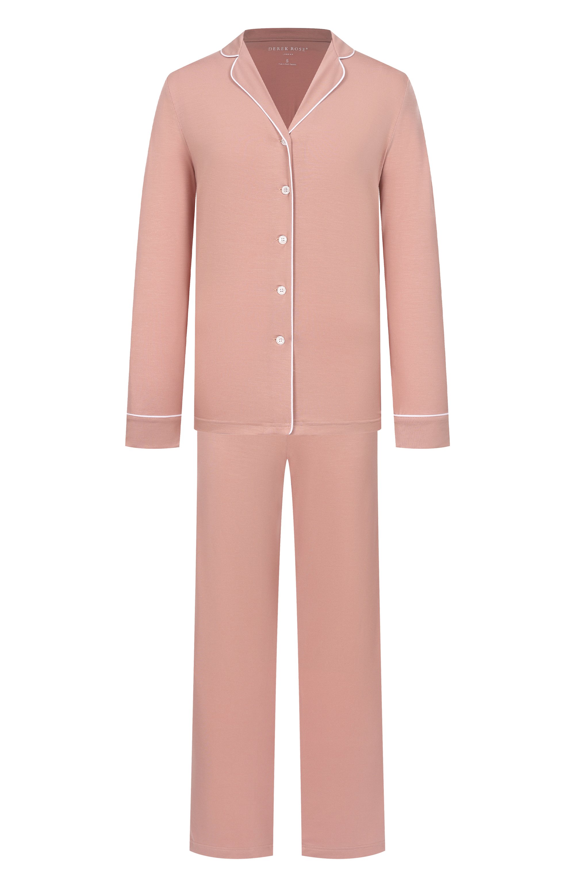 Пижама DEREK ROSE бежевого цвета по цене 49950 руб., арт. 2034/LARA010, фото 1 Пижама DEREK ROSE, арт. 2034/LARA010, фото 1