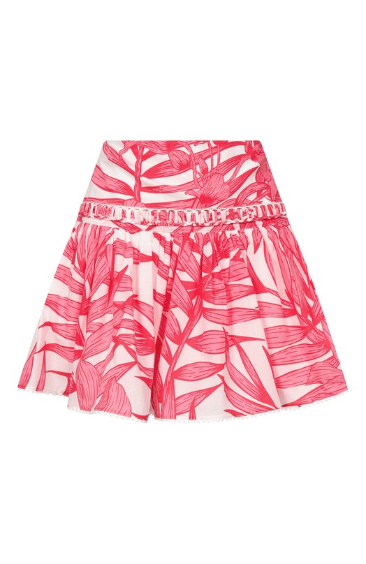 Хлопковая юбка Poupette St Barth W8AS26UCPPFP Розовый W8AS26UCPPFP