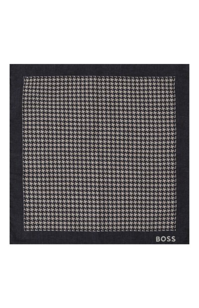 Платок из хлопка и шерсти BOSS, арт. 50499597, фото 3