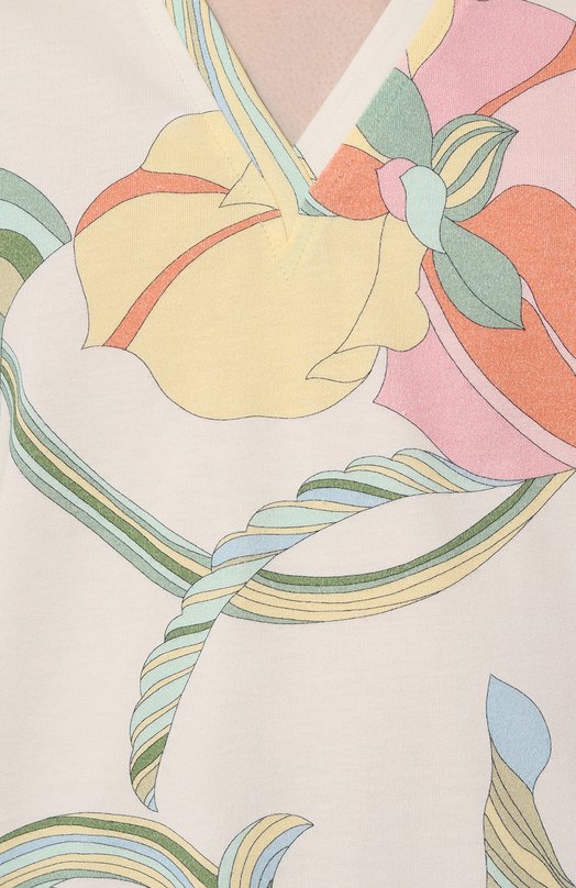 Хлопковая футболка Leonard Paris Кремовый, фото 5