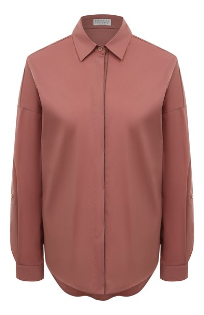 Женская хлопковая рубашка BRUNELLO CUCINELLI, арт. M0091MA226