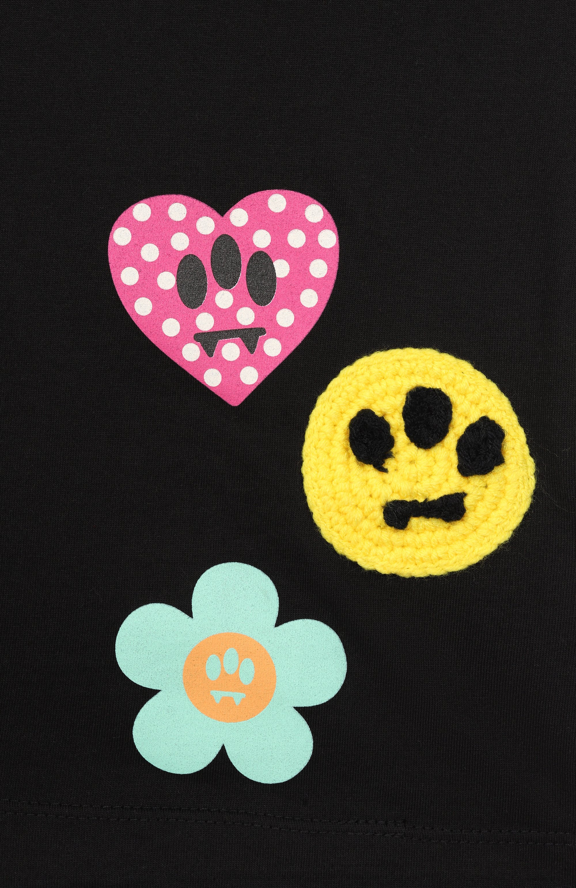 Хлопковое платье BARROW черного цвета по цене 8225 руб., арт. S6BKJGDR145, фото 3 Хлопковое платье BARROW, арт. S6BKJGDR145, фото 3