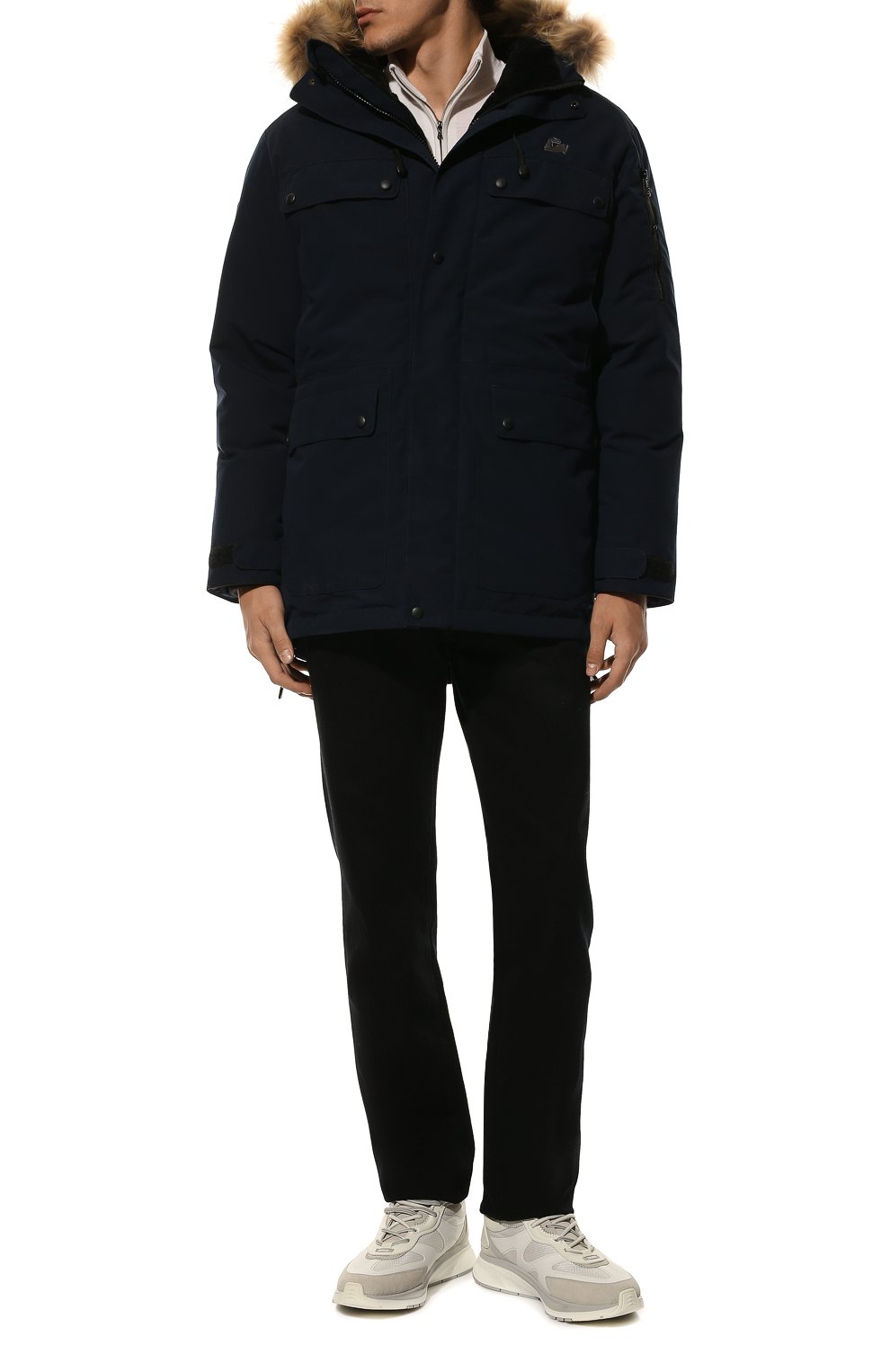 Пуховая парка polus с меховой отделкой ARCTIC EXPLORER, арт. POLUS_NAVY, фото 2