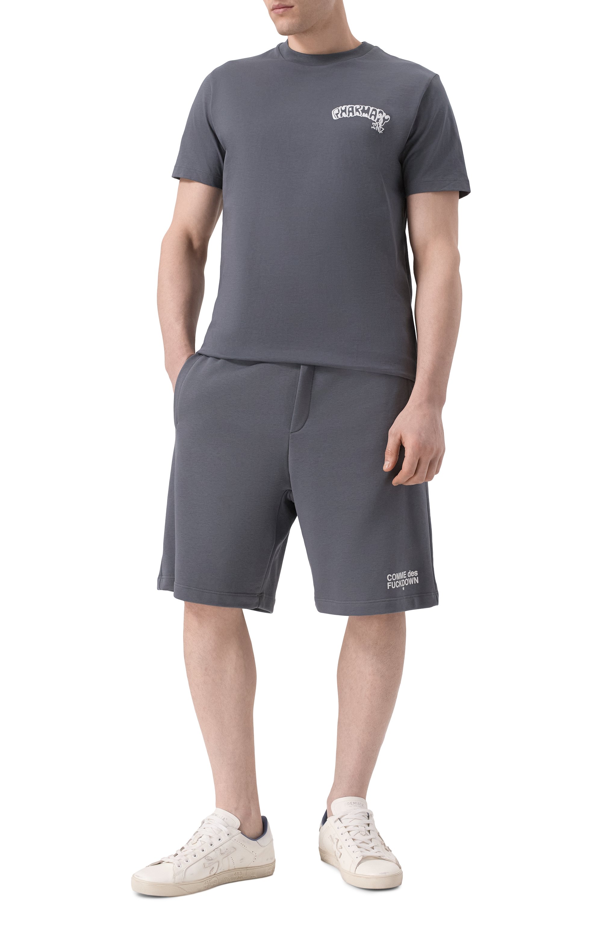 Хлопковые шорты COMME DES FUCKDOWN, арт. CFABM01505, фото 2