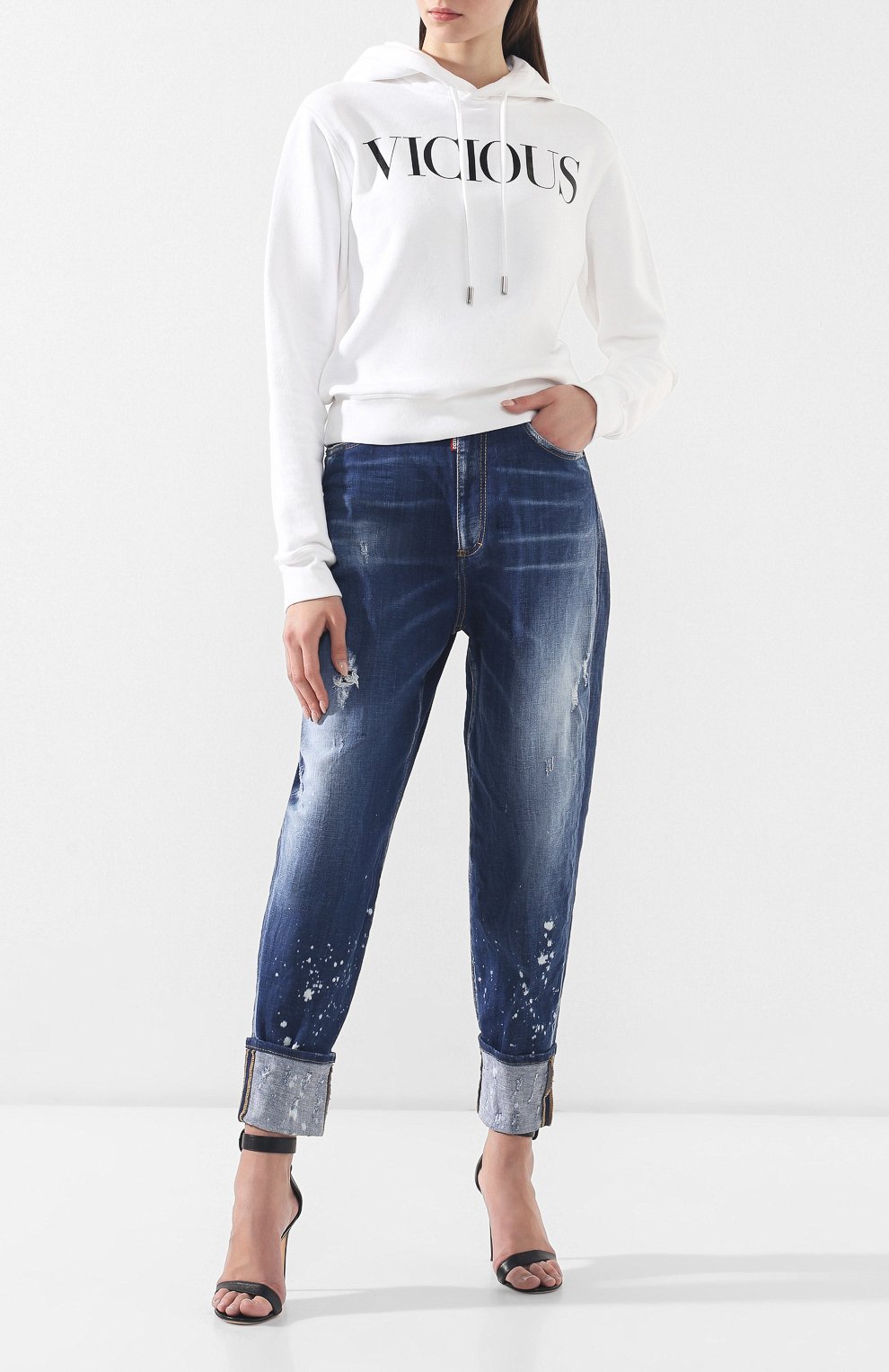 Джинсы с отворотами DSQUARED2, арт. S72LB0187/S30342, фото 2