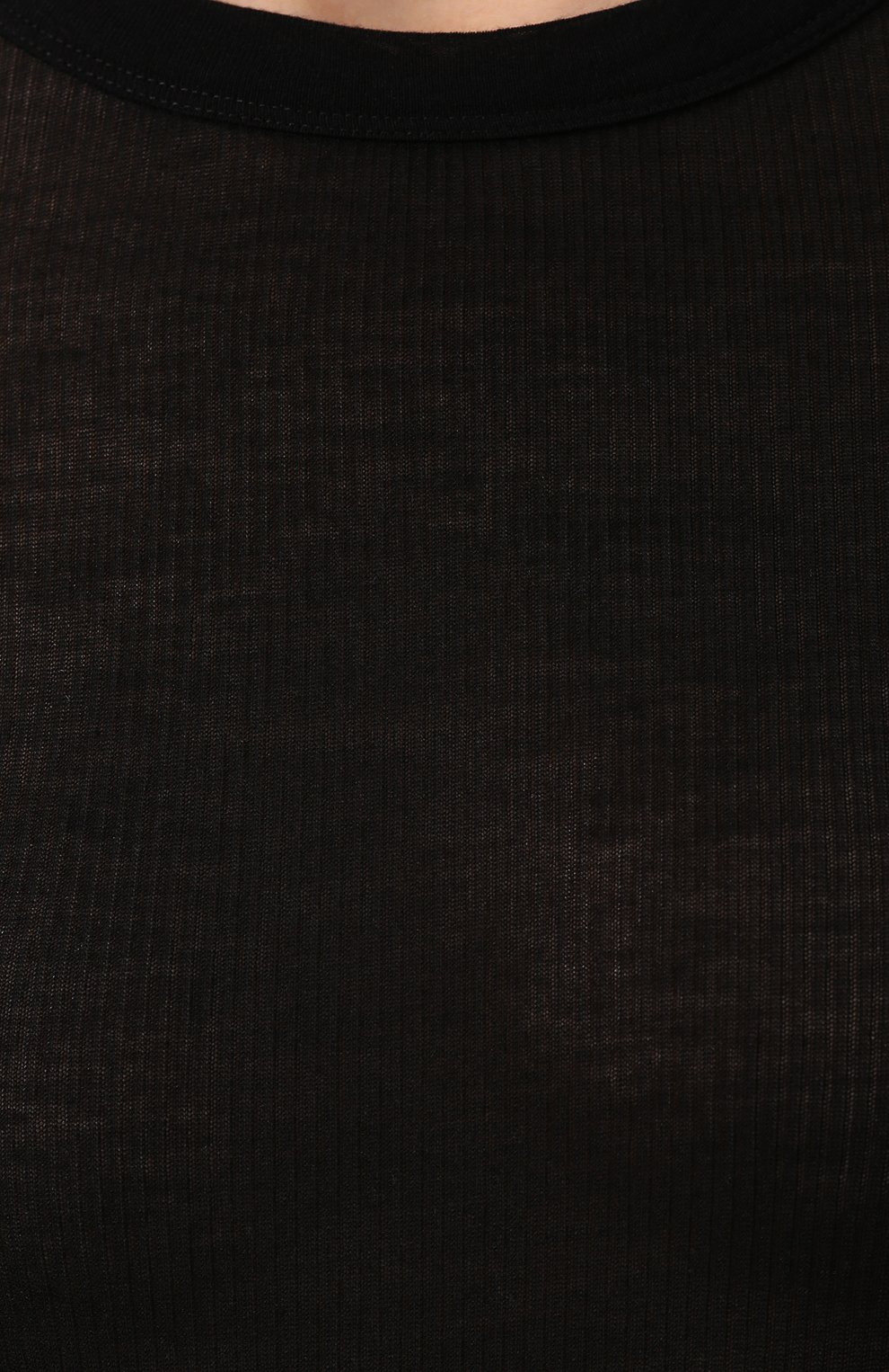Лонгслив из смеси вискозы и шелка RICK OWENS черного цвета по цене 29950 руб., арт. RP20S1202/RC, фото 5 Лонгслив из смеси вискозы и шелка RICK OWENS, арт. RP20S1202/RC, фото 5