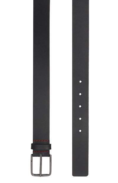 Кожаный ремень HUGO темно-синего цвета по цене 7490 руб., арт. 50491997, фото 3 Кожаный ремень HUGO, арт. 50491997, фото 3