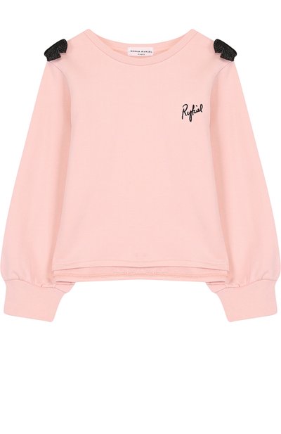 Свитшот из смеси хлопка и полиэстера с бантами SONIA RYKIEL ENFANT, арт. 18S1FL03, фото 1