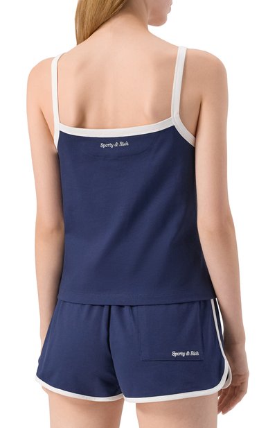 Хлопковая майка sporty & rich x hotel du cap-eden-roc SPORTY AND RICH, арт. T007960666BL107, фото 4