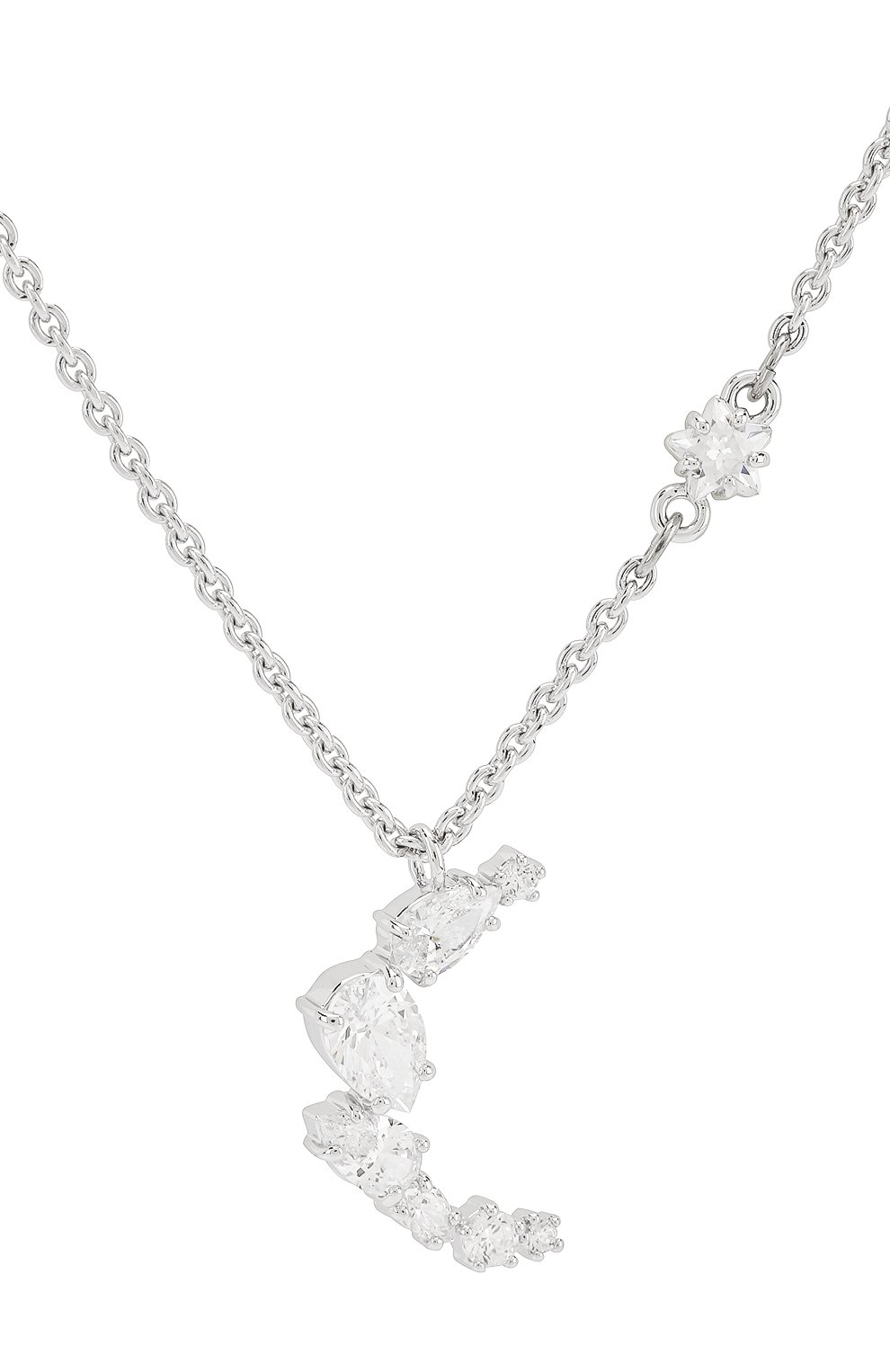 Подвеска moonsun swarovski x penelope cruz SWAROVSKI серебряного цвета по цене 9480 руб., арт. 5508442, фото 2 Подвеска moonsun swarovski x penelope cruz SWAROVSKI, арт. 5508442, фото 2