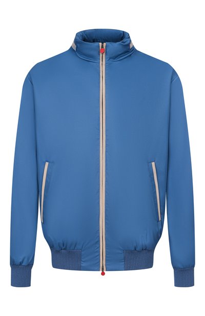 Бомбер KITON синего цвета по цене 539500 руб., арт. UW2314V0822H, фото 1 Бомбер KITON, арт. UW2314V0822H, фото 1