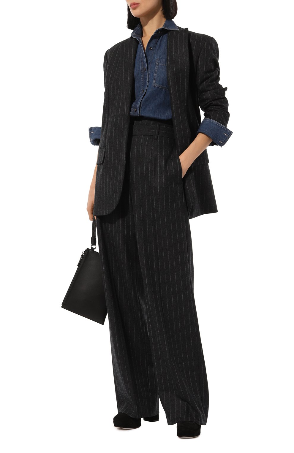 Шерстяные брюки BRUNELLO CUCINELLI, арт. ME208P8692, фото 2