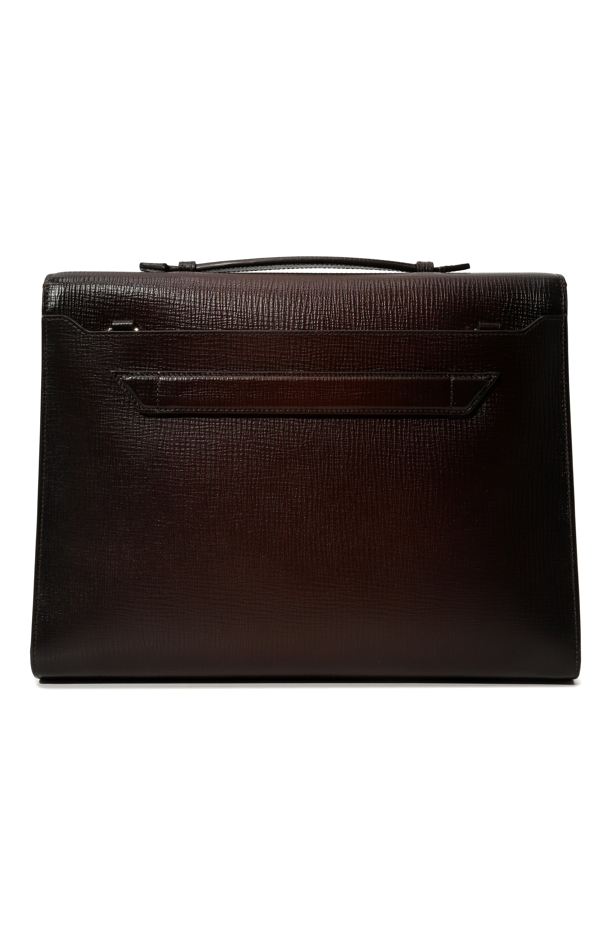 Портфель SANTONI темно-коричневого цвета по цене 207000 руб., арт. UFBBA1992F0-ATU6T53, фото 6 Портфель SANTONI, арт. UFBBA1992F0-ATU6T53, фото 6