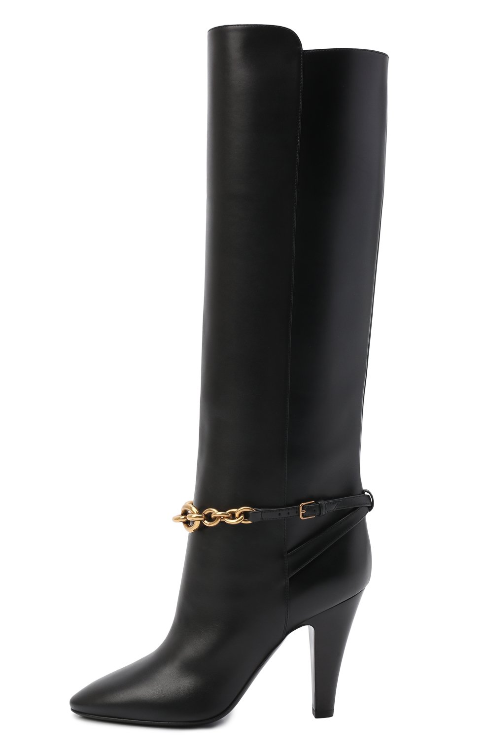 Кожаные сапоги le maillon 95 SAINT LAURENT, арт. 670254/2W700, фото 4