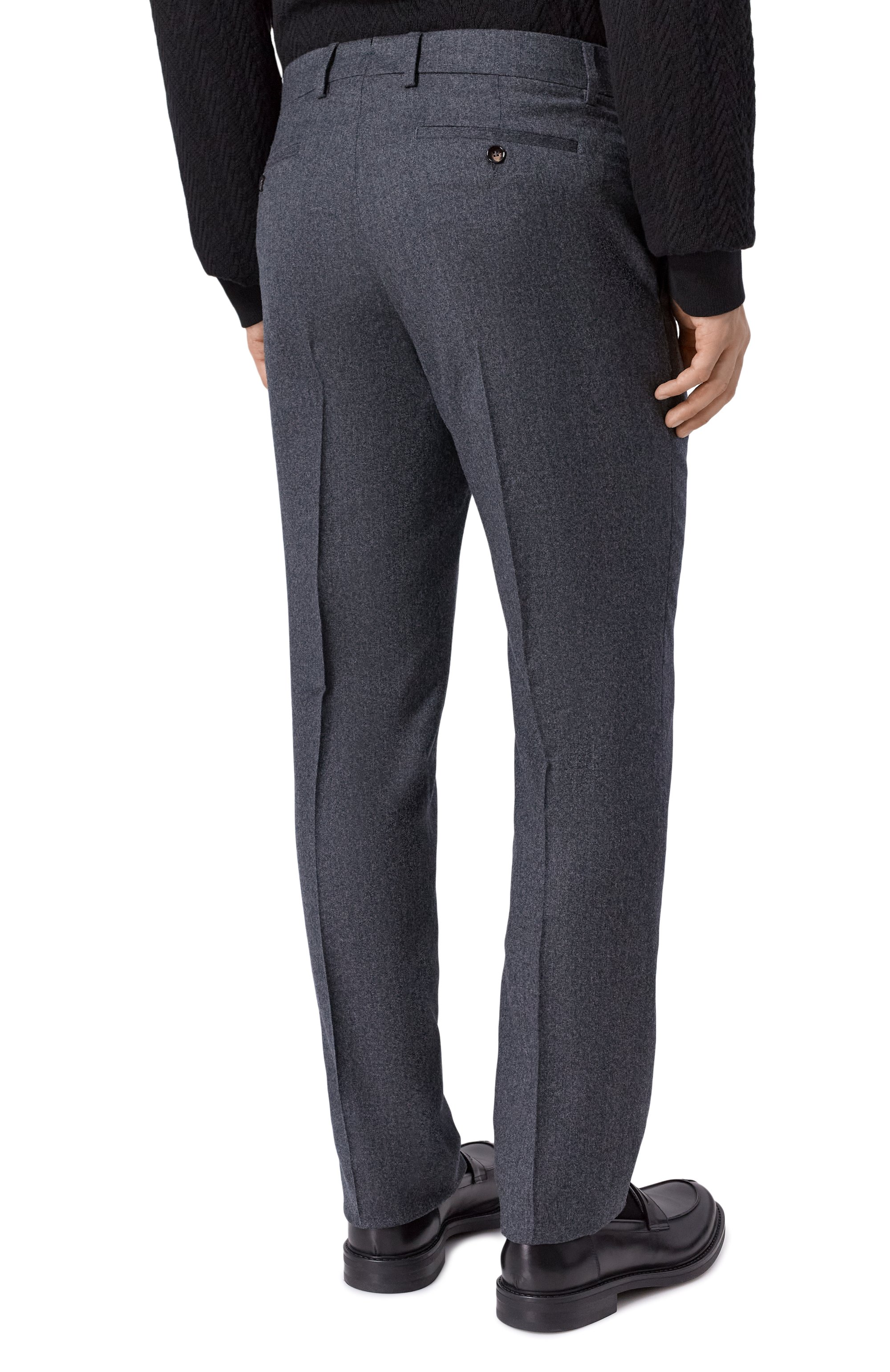 Шерстяные брюки BERWICH темно-серого цвета по цене 39400 руб., арт. VULCAN0 195/RD5470, фото 4 Шерстяные брюки BERWICH, арт. VULCAN0 195/RD5470, фото 4