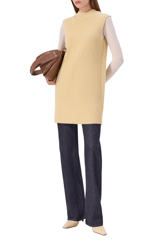 Шерстяной жилет Jil Sander J02FB0129/J14737 Кремовый  J02FB0129/J14737 Фото 2