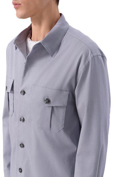 Рубашка из лиоцелла и хлопка CANALI, арт. 31019/AV04338, фото 5