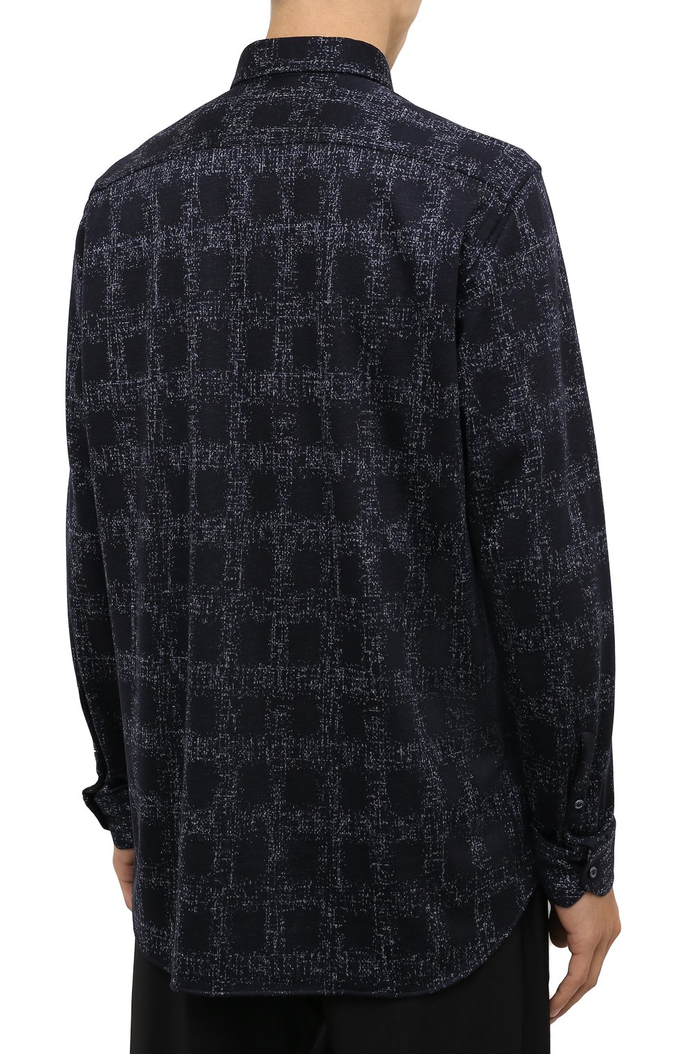 Рубашка из шерсти и шелка ZILLI SPORT, арт. MFW-66029-000/ZS0001, фото 4