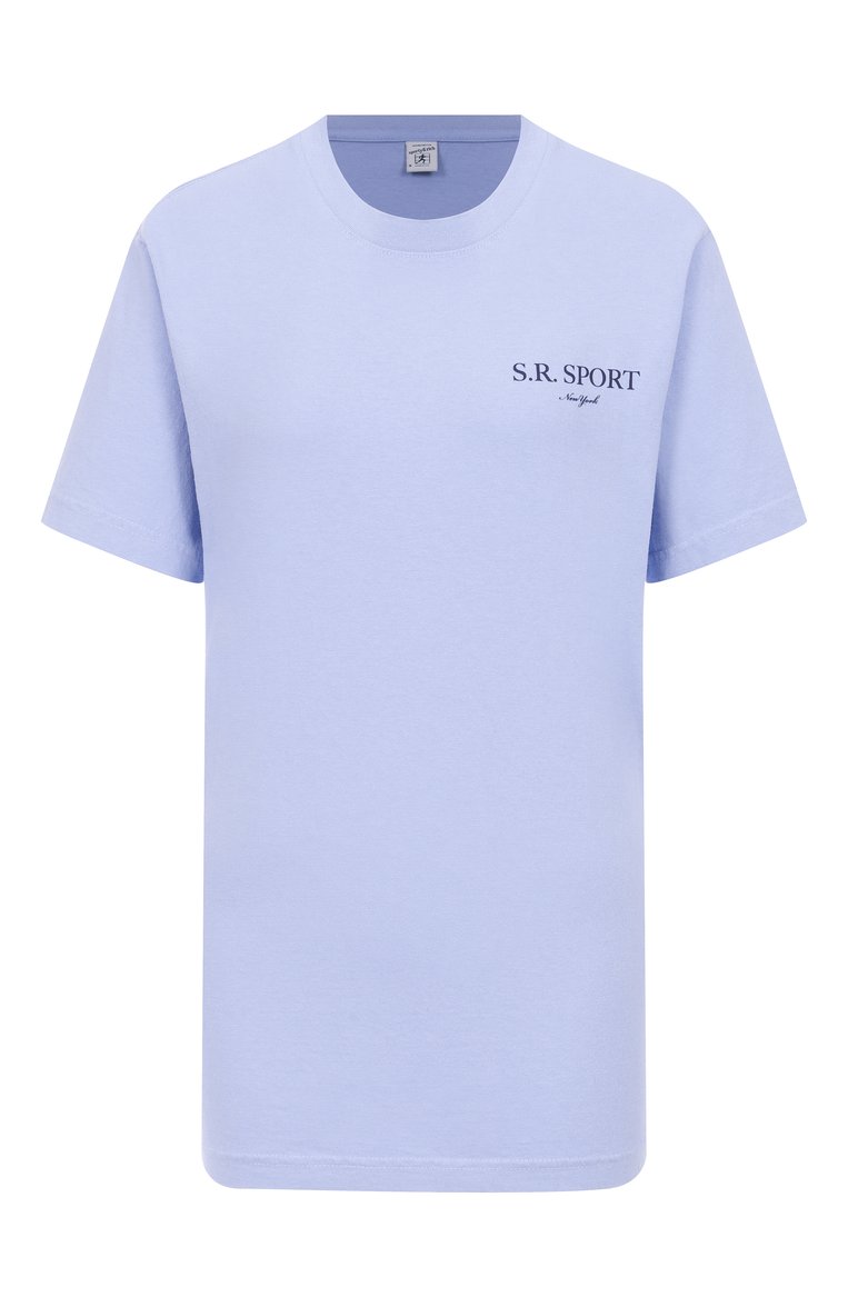 Хлопковая футболка SPORTY AND RICH, арт. T0043612201BL59, фото 1