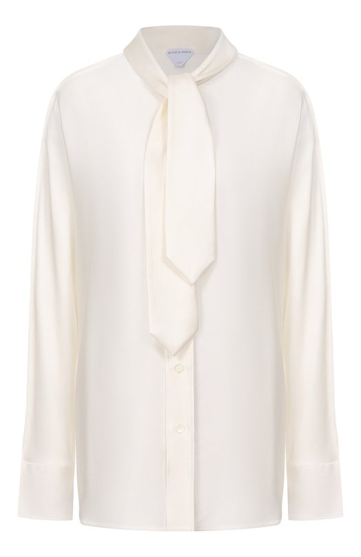 Шелковая блузка Bottega Veneta 862348/V6H10 Кремовый 862348/V6H10