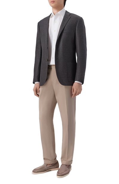 Мужская сорочка изо льна и хлопка ALESSANDRO GHERARDI, арт. D0UBLE/7639